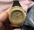 buy High quality replica Iced out Patek diamonds gold case with black leather strap replica from hypereptime Patek