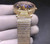 buy High quality replica iced out moissanite diamonds  Cartier Santos gold case 36mm women size bling diamonds replica from hypereptime Other brands