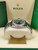 buy High quality replica Iced out Moissanite Rolex Datejust palm leaf green dial silver case with Jubille band replica from hypereptime Rolex