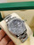 buy High quality replica Iced out Moissanite Rolex Datejust new model Palm leaf dial silver case Oyster band replica from hypereptime Rolex