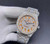 buy High quality replica Iced out moissanite diamonds AP Rosegold two tone case with orange arabic dial replica from hypereptime Audemars Piguet
