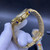 buy Iced out Fully Frosted diamonds AP gold case with Blue dial replica from hypereptime Audemars Piguet