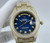 Buy High quality replica Iced Out Moissanite Rolex Daydate gold with dots dial face Pick Style from the best trusted, fake clone swiss designer brand watch website