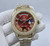 Buy High quality replica Iced Out Moissanite Rolex DayDate 41mm blue dial Roman numbers Pick Style from the best trusted, fake clone swiss designer brand watch website