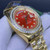 Buy High quality replica Iced Out Moissanite Rolex DayDate gold case 40mm red dial president bracelet from the best trusted, fake clone swiss designer brand watch website