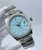 Buy High quality replica Iced out Rolex Datejust 36mm tiffany blue dial luminous dash numbers diamonds bezel oyster band from the best trusted, fake clone swiss designer brand watch website