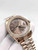buy High quality replica Iced out Rolex DayDate rose gold case 36mm brown dial replica from hypereptime Rolex