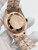 Buy High quality replica Iced out Rolex DayDate rose gold case 36mm brown dial from the best trusted, fake clone swiss designer brand watch website
