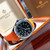 Super clone replica iced out Patek Philippe AQUANAUT series moissanite vvs diamond Geneve orange strap watch