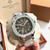 High quality replica plain jane Patek Philippe AQUANAUT series silver black watch