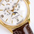 Super clone replica plain jane Patek Philippe PP RK1 gold brown watch