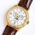 Super clone replica plain jane Patek Philippe PP RK1 gold brown watch