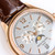 Super clone replica plain jane Patek Philippe PP RK1 brown gold watch