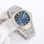 High quality replica iced out Patek Philippe moissanite vvs diamond womens Nautilus silver watch (Select colorway)