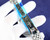 High quality replica iced out Rolex Datejust moissanite vvs diamond silver with blue arabic dial watch