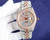 High quality replica iced out Rolex Datejust moissanite vvs diamond two tone rosegold with arabic dial watch