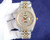 High quality replica iced out Rolex Datejust moissanite vvs diamond two tone gold with arabic dial watch