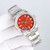 High quality replica plain jane Rolex Datejust silver red watch