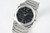 High quality replica plain Bulgari Octo Finissimo silver black watch