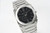 High quality replica plain Bulgari Octo Finissimo silver black watch