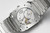 High quality replica plain Bulgari Octo Finissimo silver black watch