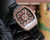 High quality replica iced out Franck Muller FM Vanguard Yachting V45 yacht series moissanite vvs diamond rosegold watch