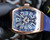 Super clone replica plain jane Franck Muller FM Vanguard Yachting V45 blue watch