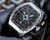 Super clone replica plain jane Franck Muller FM Vanguard Yachting V45 silver-black watch