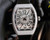 Super clone replica iced out Franck Muller V45 SC DT series moissanite vvs diamond black/rose gold watch