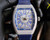 Super clone replica iced out Franck Muller V45 SC DT series moissanite vvs diamond black/rose gold watch
