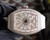 High quality replica iced out Franck Muller V45 SC DT series moissanite vvs diamond white watch