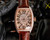 High quality replica iced out Franck Muller Gypsophila Series moissanite vvs diamond rosegold watch