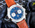 Super clone replica plain jane Breitling Avengers series red dial leather strap watch