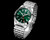 High quality replica plain jane Breitling GMT 40 silver green watch