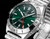 High quality replica plain jane Breitling GMT 40 silver green watch