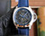 buy Super clone replica plain jane PANERAI curved skeleton blue strap watch replica from hypereptime Panerai