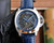 buy Super clone replica plain jane PANERAI curved skeleton blue strap watch replica from hypereptime Panerai
