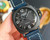 buy High quality replica plain jane PANERAI V7 black with blue leather strap watch replica from hypereptime Panerai