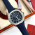 buy High quality replica plain jane Patek Philippe AQUANAUT series silver-navy blue watch replica from hypereptime Patek