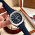 buy High quality replica plain jane Patek Philippe AQUANAUT series silver-navy blue watch replica from hypereptime Patek