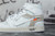 UA High quality replica off-white x nike air jordan 1 all white colorway sneakers
