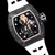 buy Super clone replica plain jane Richard Mille RM40-01 white black watch replica from hypereptime richard mille