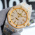 buy High quality replica iced out Audemar Piguet moissanite vvs diamond two tone gold with dash dial watch replica from hypereptime Audemars Piguet
