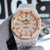buy High quality replica iced out Audemar Piguet moissanite vvs diamond two tone rosegold with arabic dial watch replica from hypereptime Audemars Piguet