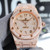 buy High quality replica iced out Audemar Piguet moissanite vvs diamond rose gold watch replica from hypereptime Audemars Piguet