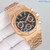 buy High quality replica Audemars Piguet Gold with Black face Watch replica from hypereptime Audemars Piguet