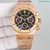 buy High quality replica Audemars Piguet Gold with Black face Watch replica from hypereptime Audemars Piguet