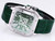 buy High quality replica plain jane Cartier Santos Skeleton Series X43 green leather strap watch replica from hypereptime Cartier