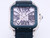 buy Super clone replica Cartier Santos Skeleton Series X43 blue watch replica from hypereptime Cartier
