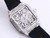 buy Super clone replica Cartier Santos Skeleton Series X43 Silver, blue dial watch replica from hypereptime Cartier